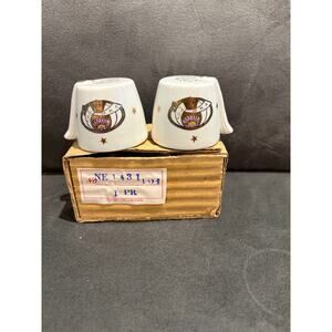 Porcelain Salt & Pepper Set - Ladies Oriental Shrine of North America-NOS